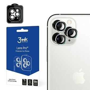 3MK Lens Protection Pro för iPhone 11 Pro / 11 Pro Max. Skydd för kameran med monteringsram, 1 styck.