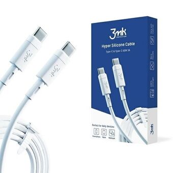 3MK HyperSilicone Cable USB-C/USB-C kabel biały 1m 60W 3A

3MK HyperSilicone Cable USB-C/USB-C kabel, vit, 1m, 60W, 3A.