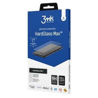 3MK HardGlass Max OnePlus Nord CE 2 5G svart / svart helskärmsglas