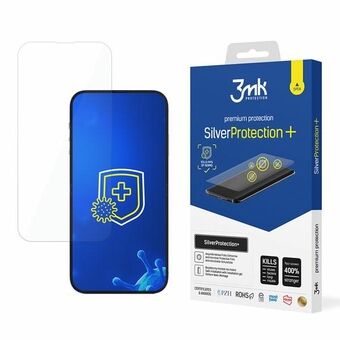 3MK Silver Protect+ iPhone 14/14 Pro 6,1" Antimikrobiell film som appliceras våtmonterad.
