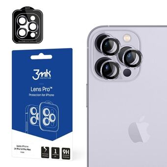 3MK Linsskydd Pro iPhone 14 Pro / 14 Pro Max violett / violett Kameralinsskydd med monteringsram 1 st.