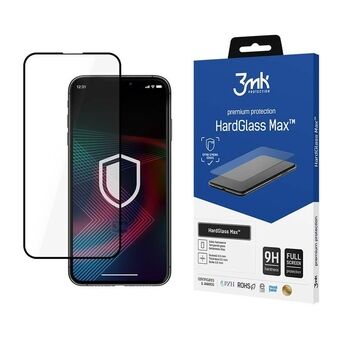 3MK HardGlass Max iPhone 14 Plus 6,7" svart/svart, helskärmsglas