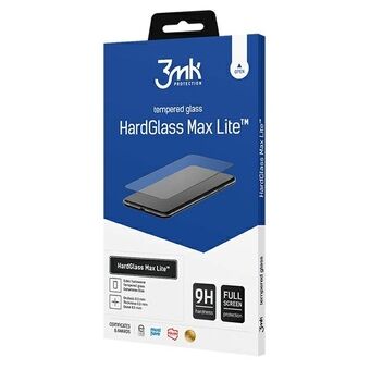 3MK HardGlass Max Lite Xiaomi Redmi 11 Prime svart / svart helskärmsglas