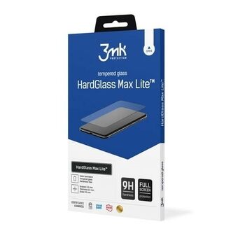 3MK HardGlass Max Lite för Motorola Moto E32/E32s, svart Fullscreen Glass Lite.