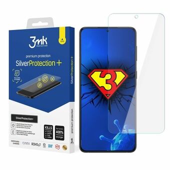 3MK Silver Protect+ Sam S23 Ultra S918 är en antimikrobiell våtmonterad film.