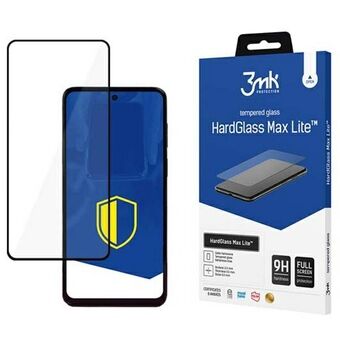3Mk HardGlass Max Lite för Motorola Moto G53 svart, FullScreen Glass Lite.