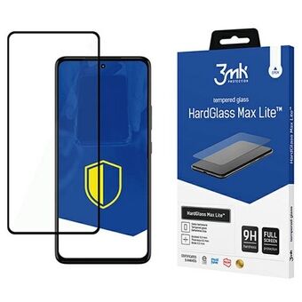 3MK HardGlass Max Lite för Motorola Moto G72 svart, FullScreen Glass Lite