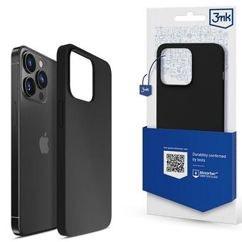 3MK Silikonskal iPhone 13 Pro 6.1" svart/svart