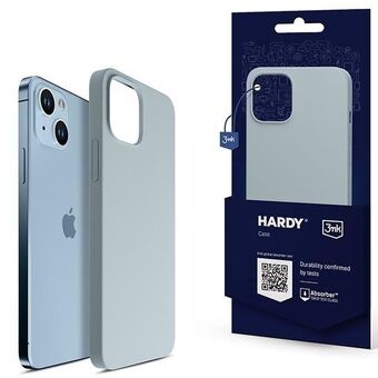 3MK Hardy fodral iPhone 14 / 15 / 13 6,1 tum blå / Sierra Blue med MagSafe.
