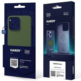 3MK Hardy-fodral iPhone 15 Plus 6.7" i färgen zielony/alpine green med MagSafe