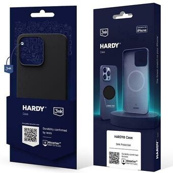 3MK Hardy-fodral iPhone 15 Plus 6.7" grafit/grafit MagSafe