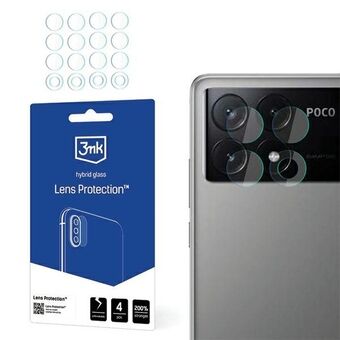 3MK Lens Protect Poco M6 Pro 4G är ett skydd för kamerans objektiv, 4 st i förpackningen.