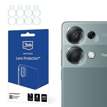 3MK Lens Protect Redmi Note 13 Pro 4G är ett skydd för kamerans lins med 4 stycken.