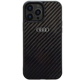 Audi Carbon Fiber iPhone 13 Pro Max 6,7" svart/svart hårdfodral AU-TPUPCIP13PM-R8/D2-BK
