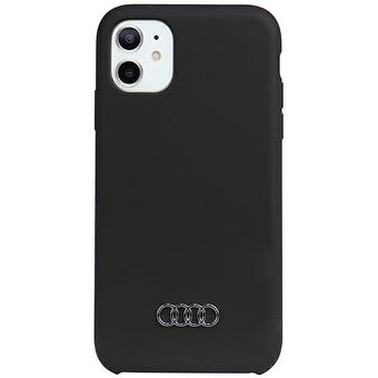 Audi silikonskal iPhone 12/12 Pro 6.1" svart/svart hårdfodral AU-LSRIP12P-Q3/D1-BK