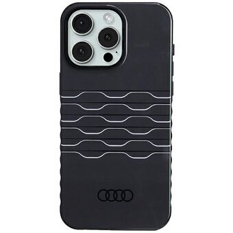 Audi IML MagSafe-fodral iPhone 15 Pro Max 6,7" svart hårt skal AU-IMLMIP15PM-A6/D3-BK.