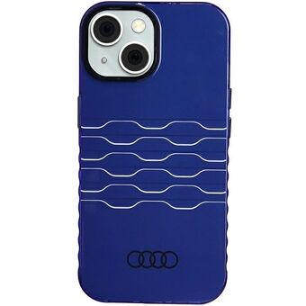 Audi IML MagSafe-skal för iPhone 15 / 14 / 13 6.1" - blått/navyblått hårt skal AU-IMLMIP15-A6/D3-BE
