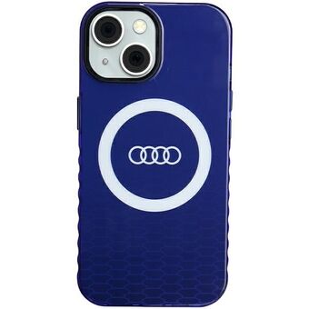 Audi IML Big Logo MagSafe-fodral iPhone 15 / 14 / 13 6.1" blå/navy blå hårdskal AU-IMLMIP15-Q5/D2-BE