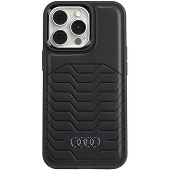 Audi Syntetiskt Läder MagSafe iPhone 13 Pro / 13 6.1" svart hårt skal AU-TPUPCMIP13P-GT/D3-BK