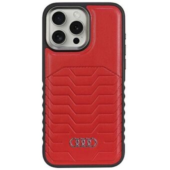 Audi syntetiskt läder MagSafe iPhone 14 Pro 6.1" hårt skal, röd AU-TPUPCMIP14P-GT/D3-RD