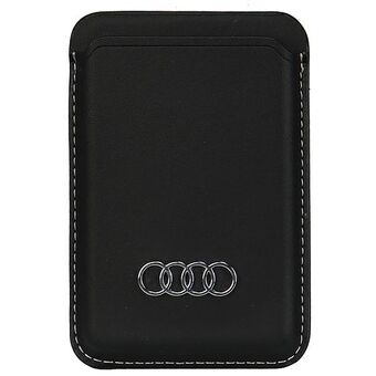 Audi Syntetiskt Läderplånbok Kortplats czarny/svart MagSafe AU-MSCH-Q3/D1-BK