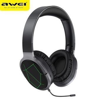 AWEI Bluetooth gaming hovedtelefoner A799BL over-ear gaming hovedtelefoner med mikrofon sort/sort