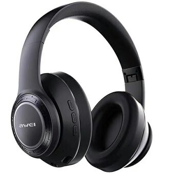 AWEI over-ear Bluetooth-hörlurar A300BL svart/svart