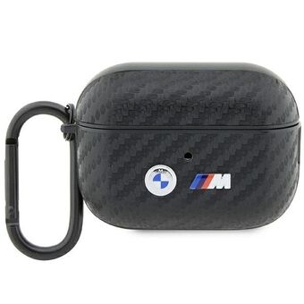 BMW BMAP2WMPUCA2 AirPods Pro 2 (2022/2023) fodral svart/svart Carbon Double Metal Logo