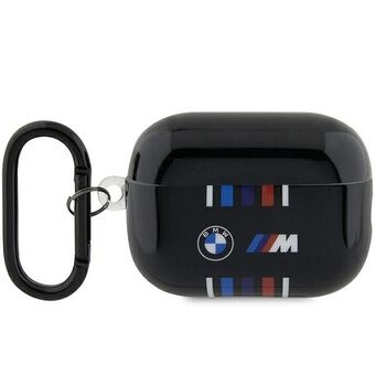BMW BMAP222SWTK AirPods Pro 2 gen fodral svart/svart flerfärgade linjer
