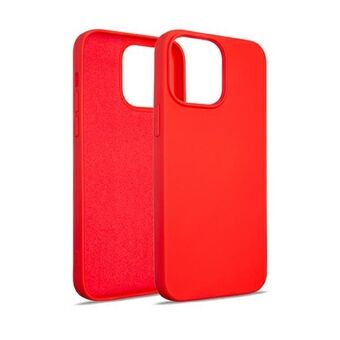 Beline Fodral Silikon iPhone 14 Pro Max 6,7" röd/röd