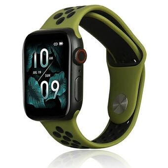 Beline Apple Watch Sport Silikonrem 38/40/41 mm grön/svart grön/svart