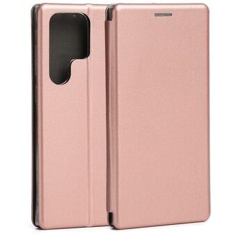 Beline Book Magnetfodral Samsung S23 Ultra S918 roséguld/roséguld