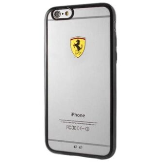 Ferrari Hardcase FEHCP6LBK iPhone 6 / 6S Plus racing shield transparent svart