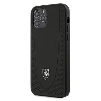 Ferrari iPhone 12 / iPhone 12 Pro Black Hardcase Off Track Perforerad