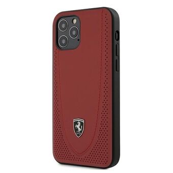 Ferrari iPhone 12 / iPhone 12 Pro Röd Hårdfodral Off Track Perforerad
