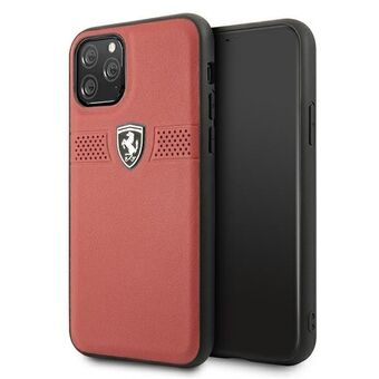 Ferrari iPhone 11 Pro Röd Hardcase Off Track Läder