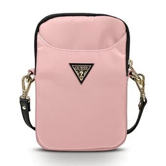 Guess handväska GUPBNTMLLP rosa / rosa Nylon Triangel Logo