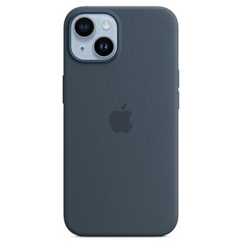 Fodral Apple MPT53ZM/A iPhone 14 Plus 6,7" MagSafe blå/stormblå silikonfodral