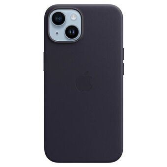Apple MPP63ZM/A iPhone 14 6,1" läderfodral med bläck/bläck MagSafe