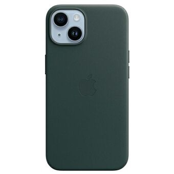 Apple MPPA3ZM/A iPhone 14 Plus 6,7" fodral grönt/skogsgrönt läderfodral MagSafe