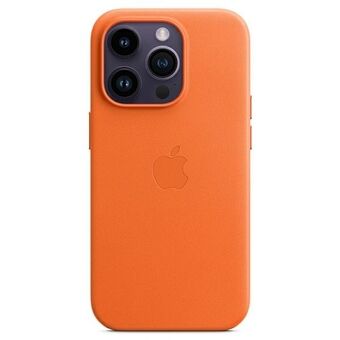 Apple MPPR3ZM/A iPhone 14 Pro Max 6,7" orange/orange läderfodral MagSafe