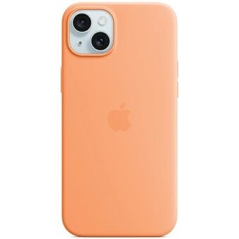 Etui Apple MT173ZM/A för iPhone 15 Plus / 14 Plus 6.7" MagSafe i orange sorbet, silikonfodral.