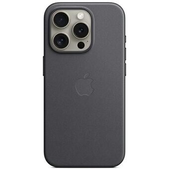 Etui Apple MT4V3ZM/A till iPhone 15 Pro Max 6.7" MagSafe, svart svart FineWoven-fodral