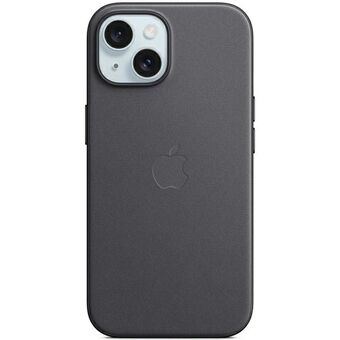 Etui Apple MT393ZM/A till iPhone 15 6.1" MagSafe svart/svart FineWoven-fodral