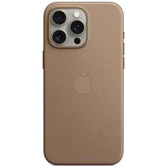 Etui Apple MT4W3ZM/A iPhone 15 Pro Max 6.7" MagSafe, i färgen jasnobrązowy/taupe, FineWoven Case.