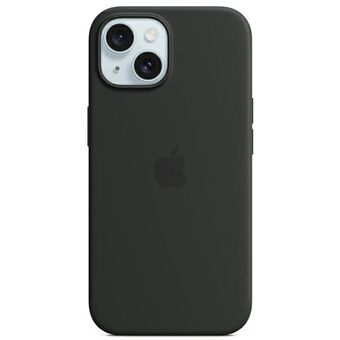 Etui Apple MT0J3ZM/A iPhone 15 / 14 / 13 6.1" MagSafe svart svart Silikonfodral