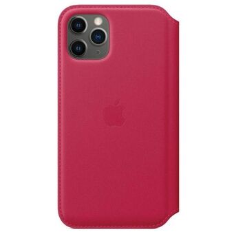Etui för Apple MY1K2ZM/A iPhone 11 Pro 5,8" i malinowy/raspberry läderfoliofodral