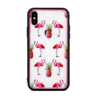 Hearts iPhone 5 / 5S / SE skal, design 1 klar (flamingos)