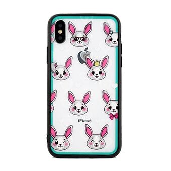 Hearts iPhone X / Xs skal design 2 redo (kaniner)
