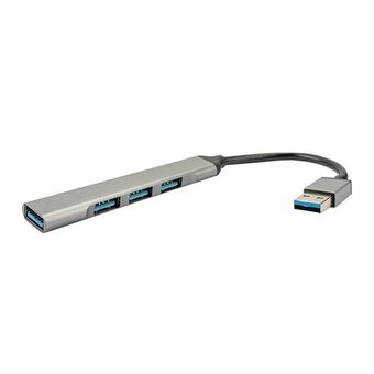 4smarts HUB 4-i-1 USB-A -3xUSB-A 2.0 + USB-A 3.0 rymdgrå 456909